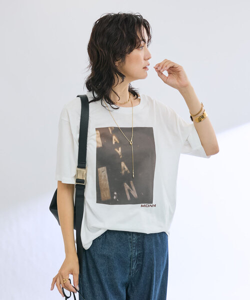 RIVE DROITE（リヴドロワ）の「【MONN.:. （モン）】photo tee（Tシャツ/カットソー・レディース・ブラウン/ブラック・FREE）」の10枚目の写真