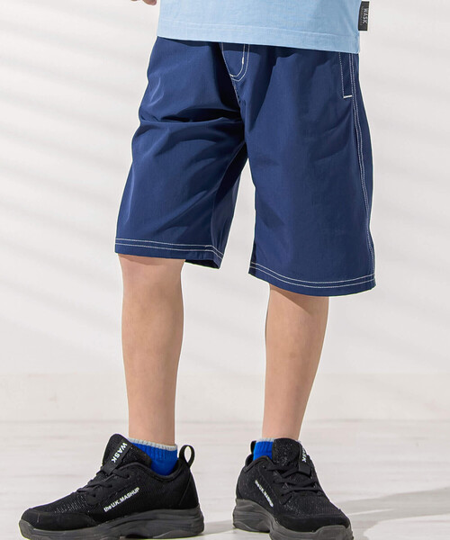 【セール】5.5分丈ポケッタブルナイロンワッシャーパンツ(100~160cm)（その他パンツ）｜WASK（ワスク）