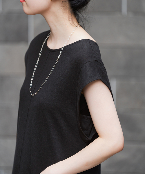 IENA（イエナ）の「リネンコンテンジク フレアワンピース（ワンピース・レディース・ブラック/キャメル・FREE）」の17枚目の写真