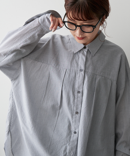 Spick & Span（スピックアンドスパン）の「ルーズタックエアリーシャツ（シャツ/ブラウス・レディース・マルチ/その他11・FREE）」の11枚目の写真