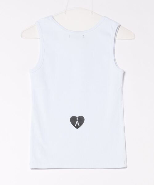 ALAND（エーランド）の「【UNISEX】ALAND／バックハートリブタンク（タンクトップ・レディース・ホワイト/ブラック/ブラウン・MEDIUM/SMALL）」の4枚目の写真