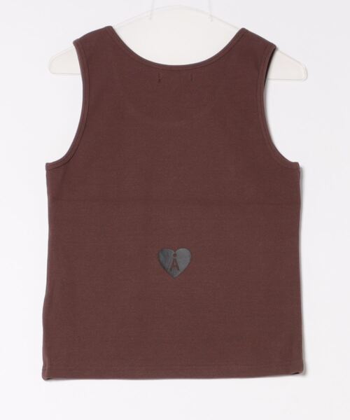 ALAND（エーランド）の「【UNISEX】ALAND／バックハートリブタンク（タンクトップ・レディース・ホワイト/ブラック/ブラウン・MEDIUM/SMALL）」の8枚目の写真