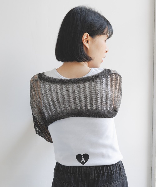 ALAND（エーランド）の「【UNISEX】ALAND／バックハートリブタンク（タンクトップ・レディース・ホワイト/ブラック/ブラウン・MEDIUM/SMALL）」の9枚目の写真