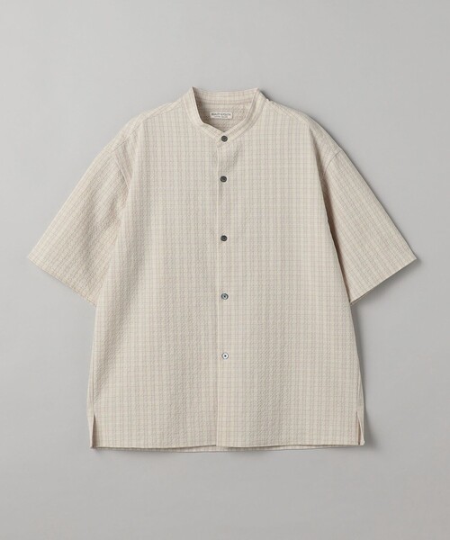BEAUTY&YOUTH UNITED ARROWS(ビューティーアンドユースユナイテッドアローズ)の「シアサッカー バンドカラー フォルムシャツ(シャツ/ブラウス・メンズ・ナチュラル/ダークブラウン・S/M/L/XL)」の20枚目の写真