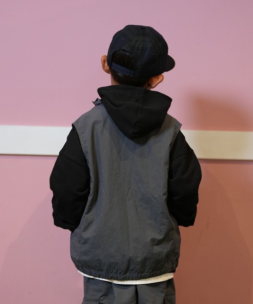 Dickies(ディッキーズ)の「【ムラサキスポーツ限定】Dickies/ディッキーズ MS DK 裏地メッシュ ナイロンベスト 80753300(ベスト・キッズ・ベージュ/チャコールグレー/ブラック・130cm/140cm/150cm/160cm)」の11枚目の写真