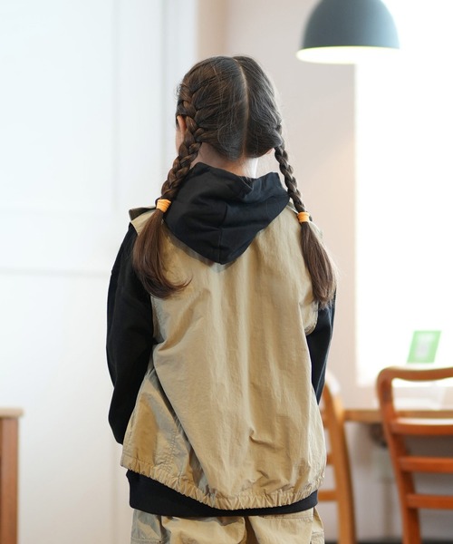 Dickies(ディッキーズ)の「【ムラサキスポーツ限定】Dickies/ディッキーズ MS DK 裏地メッシュ ナイロンベスト 80753300(ベスト・キッズ・ベージュ/チャコールグレー/ブラック・130cm/140cm/150cm/160cm)」の17枚目の写真