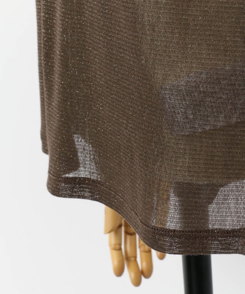 URBAN RESEARCH ROSSO WOMEN（アーバンリサーチ　ロッソ）の「ラメチュールタンクトップ（タンクトップ・レディース・オフホワイト/ブラウン・FREE）」の17枚目の写真