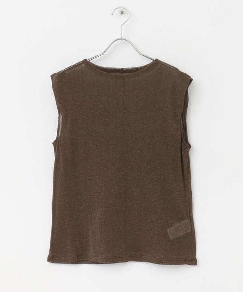 URBAN RESEARCH ROSSO WOMEN（アーバンリサーチ　ロッソ）の「ラメチュールタンクトップ（タンクトップ・レディース・オフホワイト/ブラウン・FREE）」の14枚目の写真