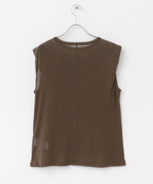 URBAN RESEARCH ROSSO WOMEN（アーバンリサーチ　ロッソ）の「ラメチュールタンクトップ（タンクトップ・レディース・オフホワイト/ブラウン・FREE）」の13枚目の写真