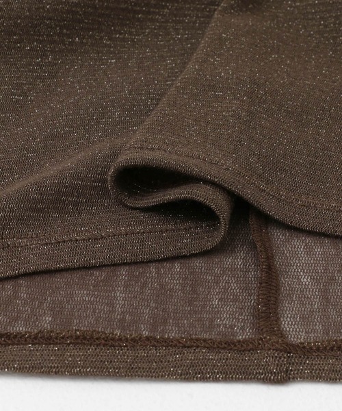 URBAN RESEARCH ROSSO WOMEN（アーバンリサーチ　ロッソ）の「ラメチュールタンクトップ（タンクトップ・レディース・オフホワイト/ブラウン・FREE）」の12枚目の写真