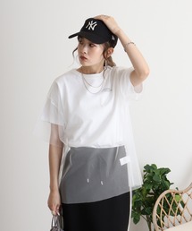 ロゴT×チュールTコンパクトアンサンブル