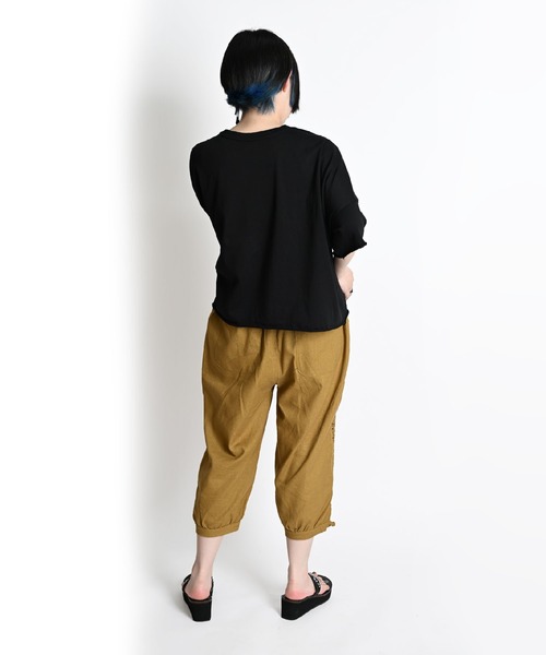 MARAI(マーライ)の「クロップドサルエルパンツ 8分丈(その他パンツ・レディース・ブラウン/グリーン/ベージュ・FREE)」の8枚目の写真