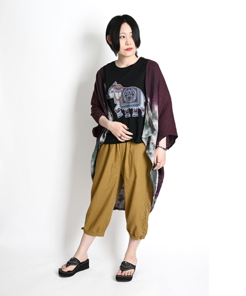 MARAI(マーライ)の「クロップドサルエルパンツ 8分丈(その他パンツ・レディース・ブラウン/グリーン/ベージュ・FREE)」の19枚目の写真