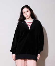 FACTOTUM（ファクトタム）の「【FACTOTUM】 Heavy velor ZIP Hi-neck L/S（スウェット）」