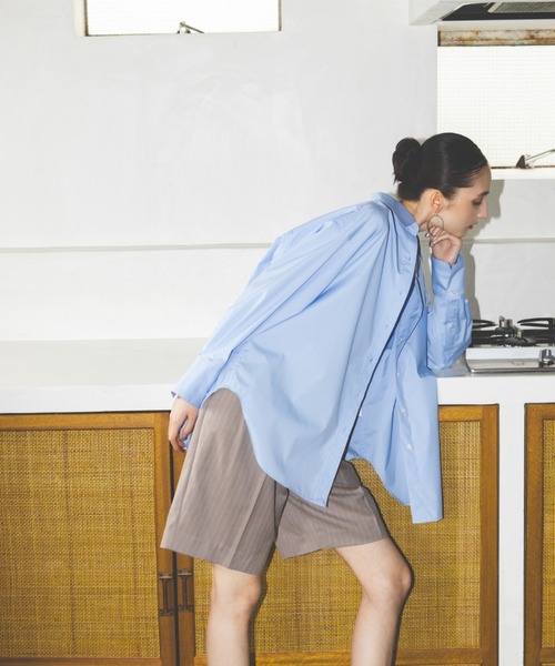 NANO universe(ナノユニバース)の「スーチングショートパンツ(その他パンツ・レディース・その他1/グレー・S/M)」の1枚目の写真