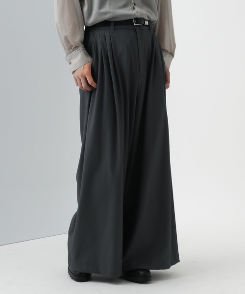 HARE(ハレ)の「【SET UP対応】DABOルーズカットプリーツパンツ(HARE)(その他パンツ・メンズ・グレー/ブラック/レッド・FREE)」の13枚目の写真