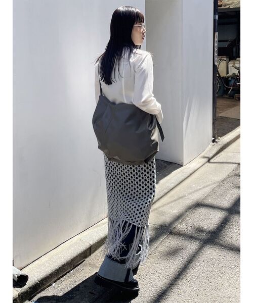 MURUA（ムルーア）の「ラウンドフェイクレザーバッグ（ハンドバッグ・レディース・ブラウン/ブラック/グレー・FREE）」の18枚目の写真