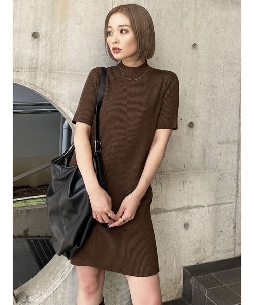 MURUA（ムルーア）の「ラウンドフェイクレザーバッグ（ハンドバッグ・レディース・ブラウン/ブラック/グレー・FREE）」の19枚目の写真