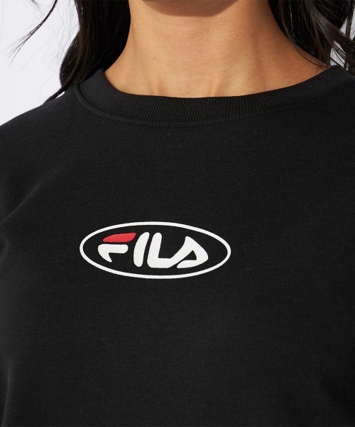 FILA（フィラ）の「クルーネックスウェット（スウェット・レディース・ダークグリーン/ブラック/杢グレー・MEDIUM/LARGE/X-LARGE）」の10枚目の写真