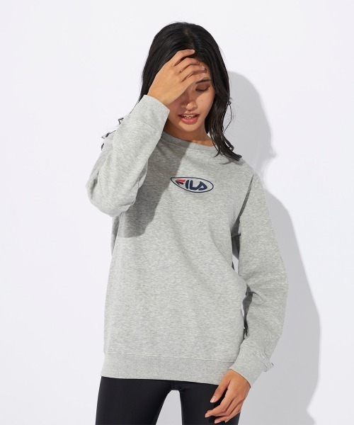 FILA（フィラ）の「クルーネックスウェット（スウェット・レディース・ダークグリーン/ブラック/杢グレー・MEDIUM/LARGE/X-LARGE）」の15枚目の写真
