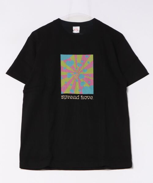 NO WAY(ノーウェイ)の「/Spread Love/オリジナルプリント S/S T(Tシャツ/カットソー・レディース・ホワイト/ブラック・MEDIUM/LARGE/SMALL)」の1枚目の写真