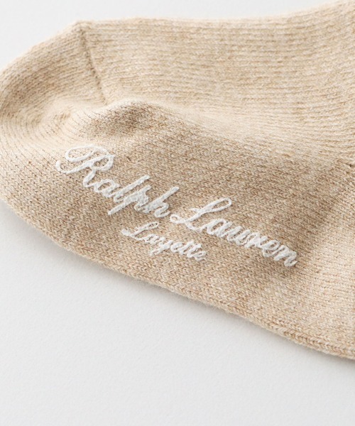 POLO RALPH LAUREN（ポロ ラルフ ローレン）の「POLO RALPH LAUREN Layette 足底滑り止め付き アランアイルベア ベビーソックス 04883175（ベビーシューズ/ベビーソックス・キッズ・ローズ/オフホワイト/ベージュ・11-13cm/9-11cm）」の6枚目の写真