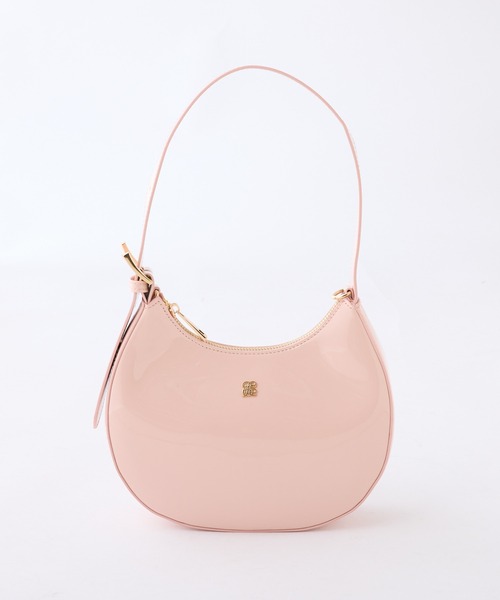 one after another NICE CLAUP（ワンアフターアナザーナイスクラップ）の「エンブレム付き/エナメルミニホーボーバッグ（ショルダーバッグ・レディース・ブラック/レッド/ピンク/アイボリー・FREE）」の18枚目の写真