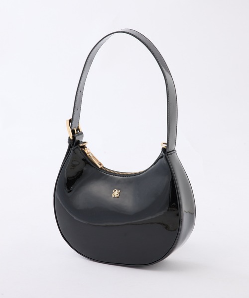 one after another NICE CLAUP（ワンアフターアナザーナイスクラップ）の「エンブレム付き/エナメルミニホーボーバッグ（ショルダーバッグ・レディース・ブラック/レッド/ピンク/アイボリー・FREE）」の20枚目の写真