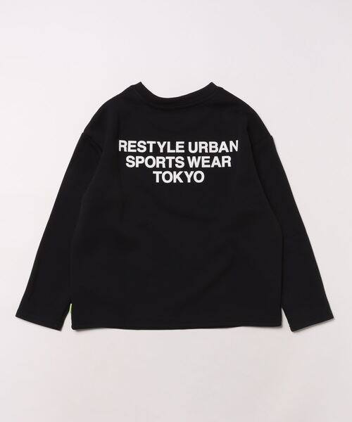 RE/SP(アールイーエスピー)の「RE/SP One Point L/S Tee / アールイーエスピー ワンポイントロングスリーブTシャツ(Tシャツ/カットソー・キッズ・ブラック/ライム・1/2/3/4)」の3枚目の写真