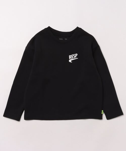 RE/SP(アールイーエスピー)の「RE/SP One Point L/S Tee / アールイーエスピー ワンポイントロングスリーブTシャツ(Tシャツ/カットソー・キッズ・ブラック/ライム・1/2/3/4)」の8枚目の写真