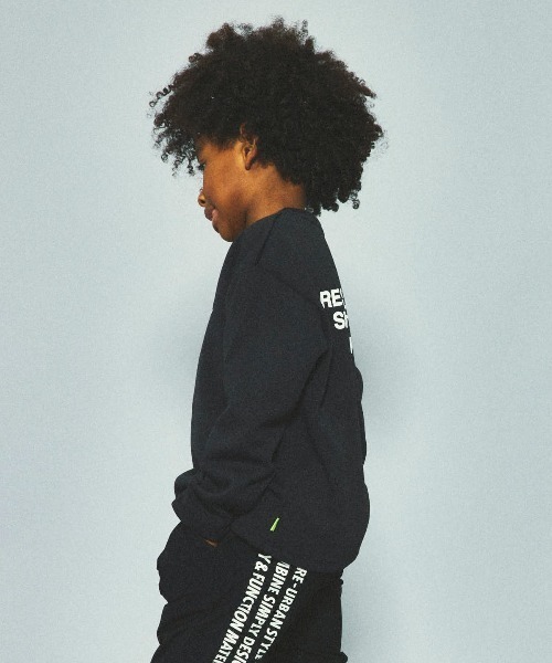 RE/SP(アールイーエスピー)の「RE/SP One Point L/S Tee / アールイーエスピー ワンポイントロングスリーブTシャツ(Tシャツ/カットソー・キッズ・ブラック/ライム・1/2/3/4)」の4枚目の写真