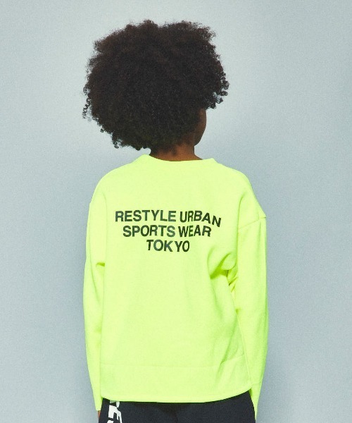 RE/SP(アールイーエスピー)の「RE/SP One Point L/S Tee / アールイーエスピー ワンポイントロングスリーブTシャツ(Tシャツ/カットソー・キッズ・ブラック/ライム・1/2/3/4)」の7枚目の写真