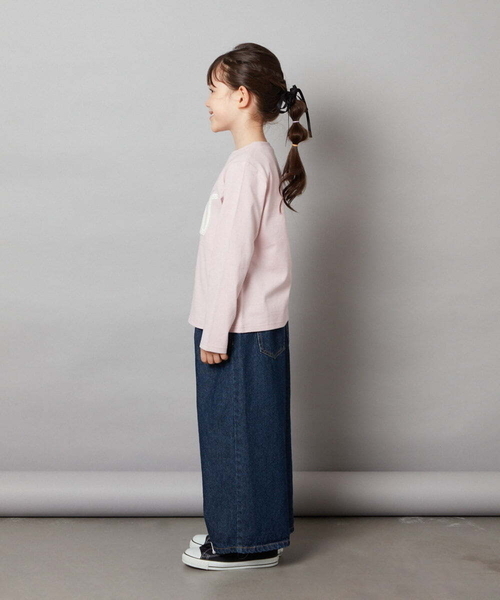 a.v.v（アーヴェヴェ）の「[100-130]アソートアートロンＴ（Tシャツ/カットソー・キッズ・ライトピンク/アイボリー/ダークインディゴブルー・100/120/110/130）」の11枚目の写真