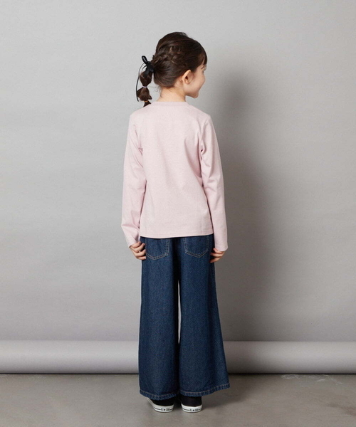 a.v.v（アーヴェヴェ）の「[100-130]アソートアートロンＴ（Tシャツ/カットソー・キッズ・ライトピンク/アイボリー/ダークインディゴブルー・100/120/110/130）」の12枚目の写真