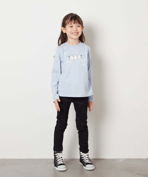 a.v.v（アーヴェヴェ）の「[100-130]アソートアートロンＴ（Tシャツ/カットソー・キッズ・ライトピンク/アイボリー/ダークインディゴブルー・100/120/110/130）」の17枚目の写真