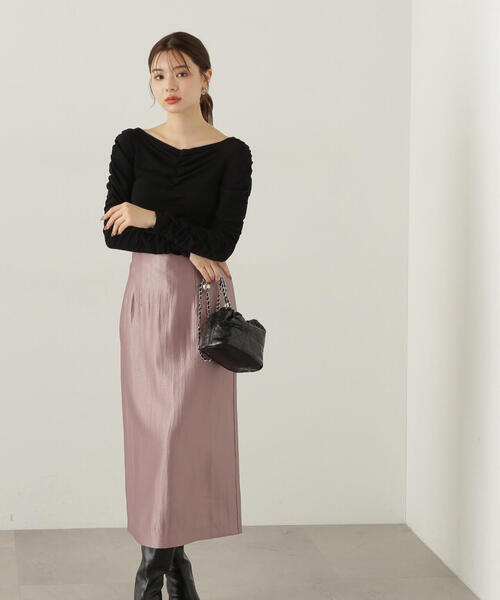 PROPORTION BODY DRESSING(プロポーションボディドレッシング)の「シャーリングロングT / 1214260903(Tシャツ/カットソー・レディース・ブラック/グレー/オフホワイト・FREE)」の20枚目の写真