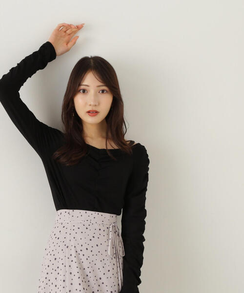 PROPORTION BODY DRESSING(プロポーションボディドレッシング)の「シャーリングロングT / 1214260903(Tシャツ/カットソー・レディース・ブラック/グレー/オフホワイト・FREE)」の15枚目の写真