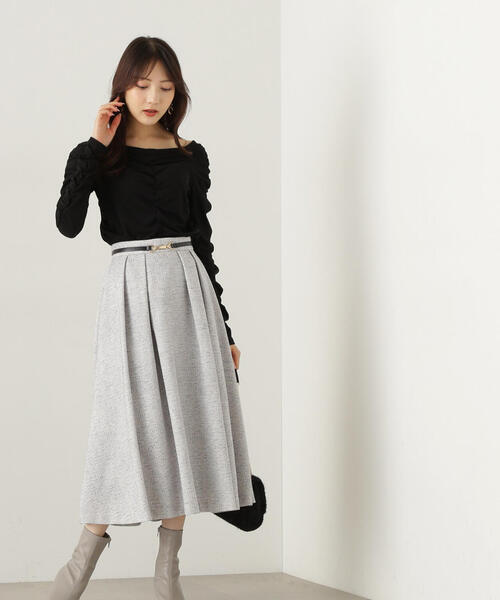 PROPORTION BODY DRESSING(プロポーションボディドレッシング)の「シャーリングロングT / 1214260903(Tシャツ/カットソー・レディース・ブラック/グレー/オフホワイト・FREE)」の16枚目の写真