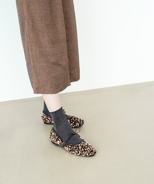 Launa lea ballet（ラウナレア バレエ）の「【大人気】スパンコールバレエシューズ(B7608A)（バレエシューズ・レディース・プラチナム/ブラック/シルバー・22.0cm/25.0cm/24.5cm/24.0cm/23.5cm/23.0cm/22.5cm）」の10枚目の写真