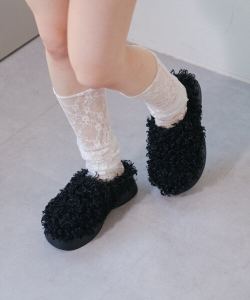 Kastane（カスタネ）の「ファーサボ（サンダル・レディース・ブラック/ベージュ・37/38）」の3枚目の写真