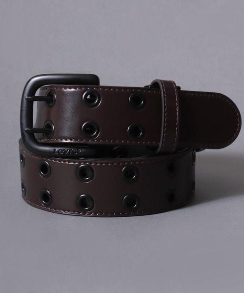 Levi's(リーバイス)の「【Levi's】スクエアバックル 40mm ダブルルピン ハトメ アイレット ベルト(ベルト・メンズ・レッド/ブラック/ホワイト/ダークブラウン/ブラック系その他/ブラウン系その他・FREE)」の5枚目の写真