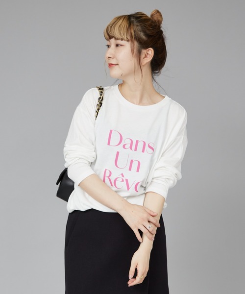 Rouge vif - 新品　Rouge Vif ルージュヴィフ　Tシャツ ターンバックスリーブロゴTシャツ｜Rouge vif la cle / ルージュ