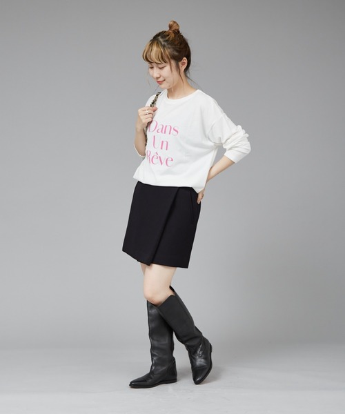 Rouge vif - 新品　Rouge Vif ルージュヴィフ　Tシャツ ターンバックスリーブロゴTシャツ｜Rouge vif la cle / ルージュ