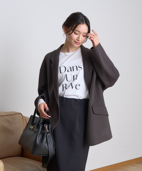 Rouge vif（ルージュヴィフ）の「【一部店舗限定】フロントロゴロンT Dans Un Reve（Tシャツ/カットソー・レディース・ピンク/スミクロ・フリー）」の17枚目の写真