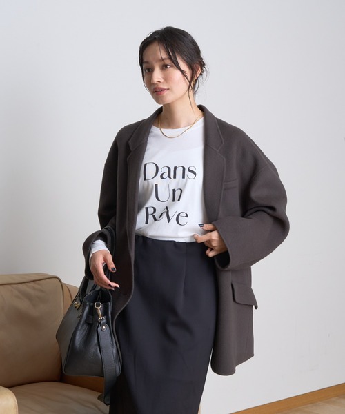 Rouge vif（ルージュヴィフ）の「【一部店舗限定】フロントロゴロンT Dans Un Reve（Tシャツ/カットソー・レディース・ピンク/スミクロ・フリー）」の18枚目の写真