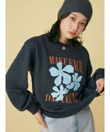 Ungrid | 【WEB限定】フラワープリントスウェット(スウェット)