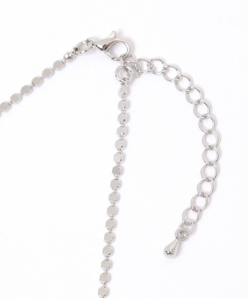 tiny tiny（ティニーティニー）の「ドットチェーンネックレス[tiny tiny(ティニーティニー)]（ネックレス・レディース・イエロー/グレー・0）」の4枚目の写真