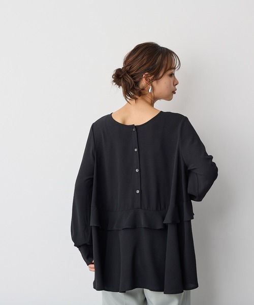 新品未使用　Auie Ｆ　ティアードフリルブラウス ティアードフリルブラウス【メール便可／100】 | titivate