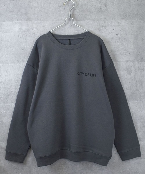 Ritzy（リッツィー）の「back print illustration sweat shirt/バックプリント イラスト スウェットシャツ レディース メンズ（スウェット・メンズ・グレー系その他/ブラック系その他/ホワイト系その他/ホワイト/ブラック/チャコールグレー・M/L/XL）」の19枚目の写真