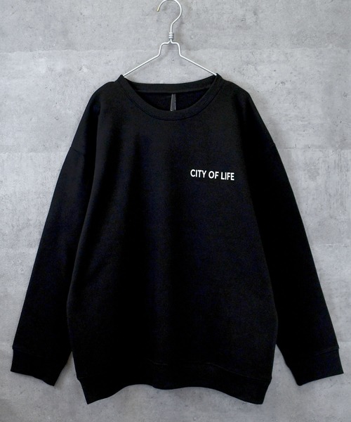 Ritzy（リッツィー）の「back print illustration sweat shirt/バックプリント イラスト スウェットシャツ レディース メンズ（スウェット・メンズ・グレー系その他/ブラック系その他/ホワイト系その他/ホワイト/ブラック/チャコールグレー・M/L/XL）」の17枚目の写真